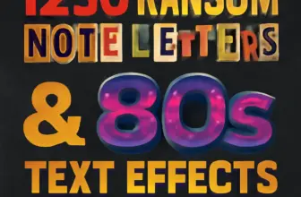 1250 ransom note letters 80s text effects the ultimate indi 1110