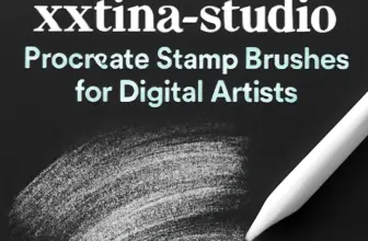 14 amazing xxtina studio procreate stamp brushes for digital 1667