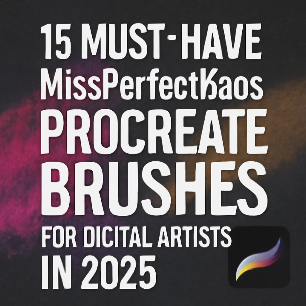 15款2025年数字艺术家必备的MissPerfectKaos Procreate笔刷