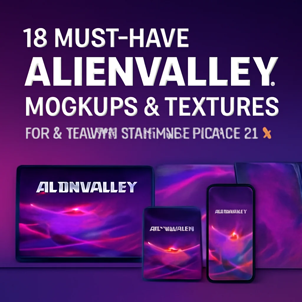 18 Must-Have AlienValley Mockups & Textures for Stunning Branding Projects 🎨✨