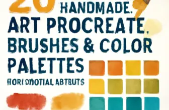 20 beautiful handmade art procreate brushes color palettes 479