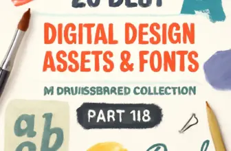 20 best digital design assets fonts in brushespack collecti 644