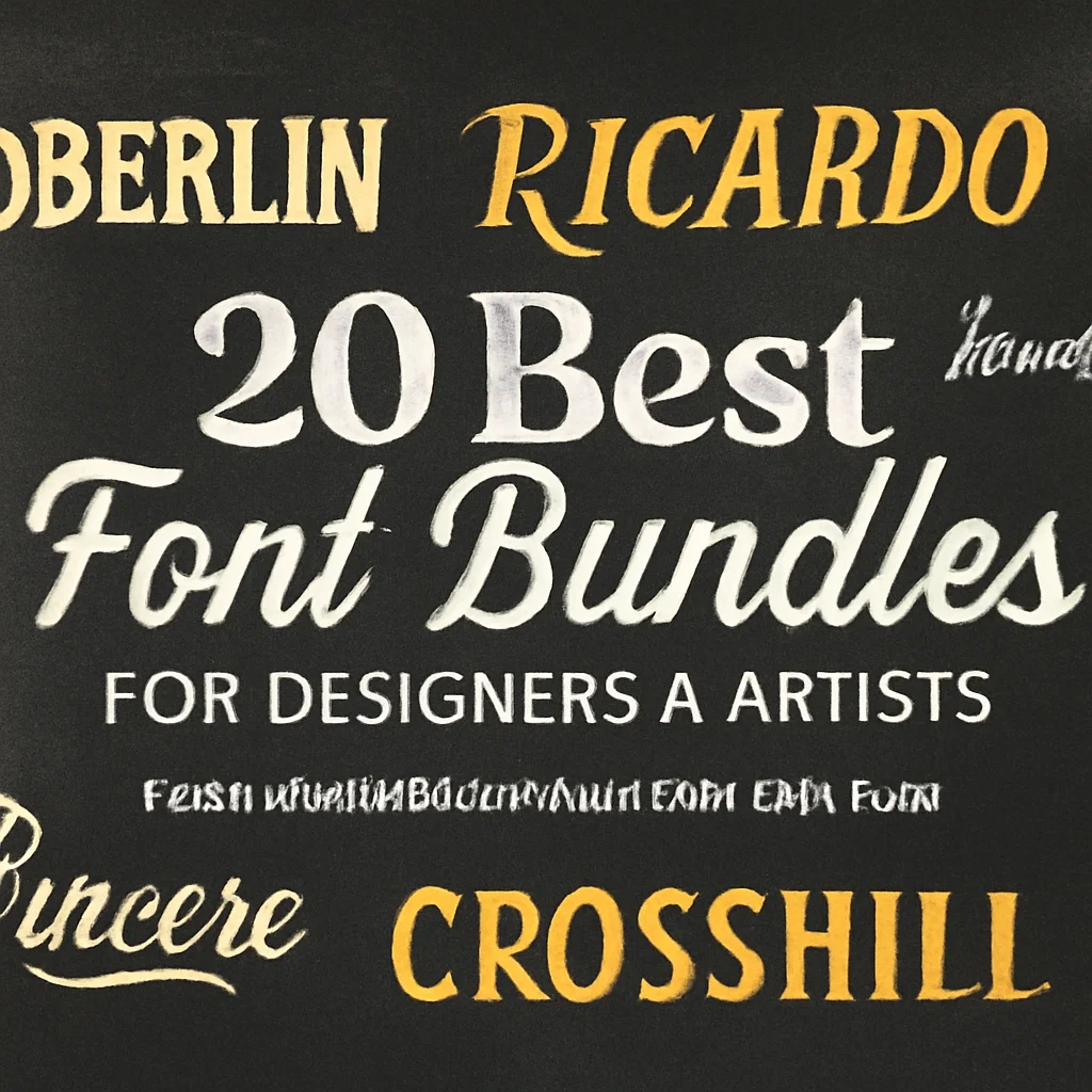 20 best font bundles for designers artists brushespack coll 692
