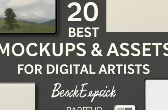 20 best mockups assets for digital artists brushespack par 698