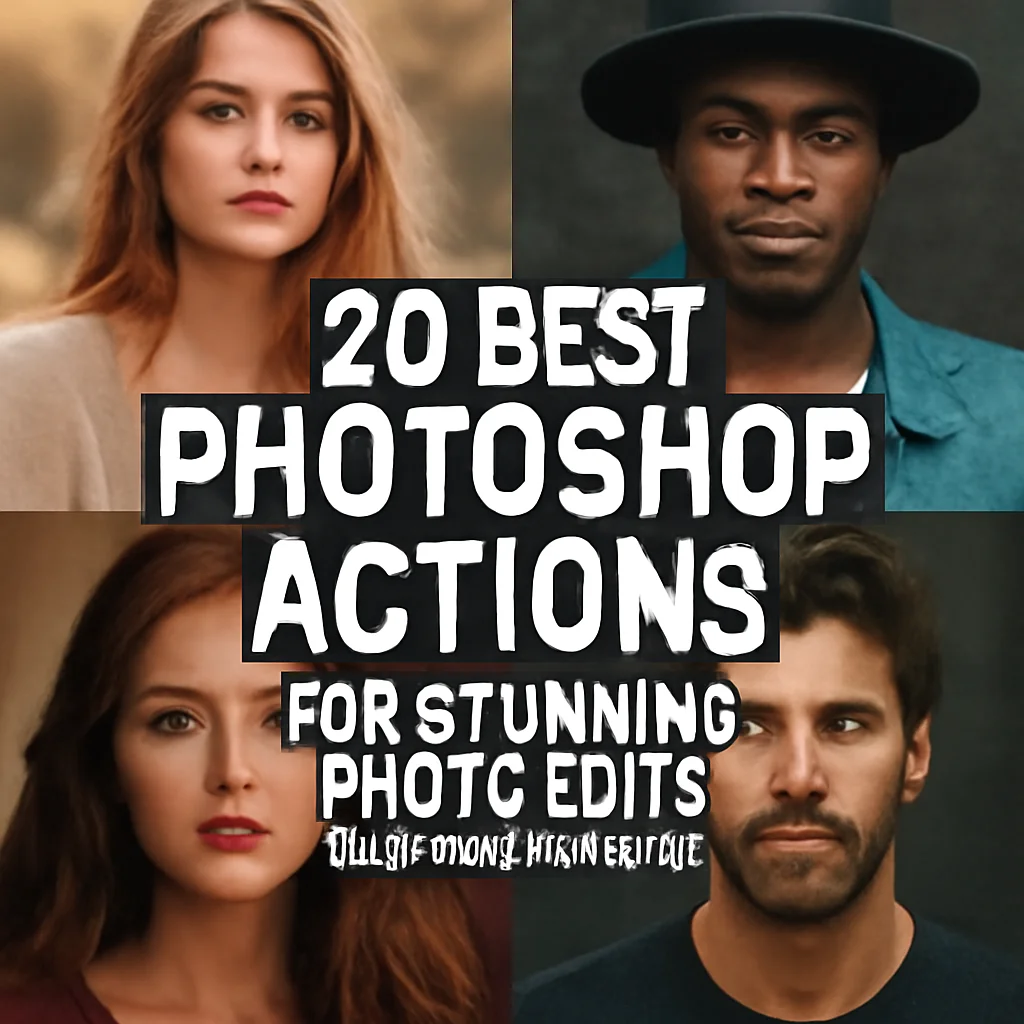 20 Stunning Photoshop Actions for Dreamy & Cinematic Edits (Brushespack Collection Part 304)