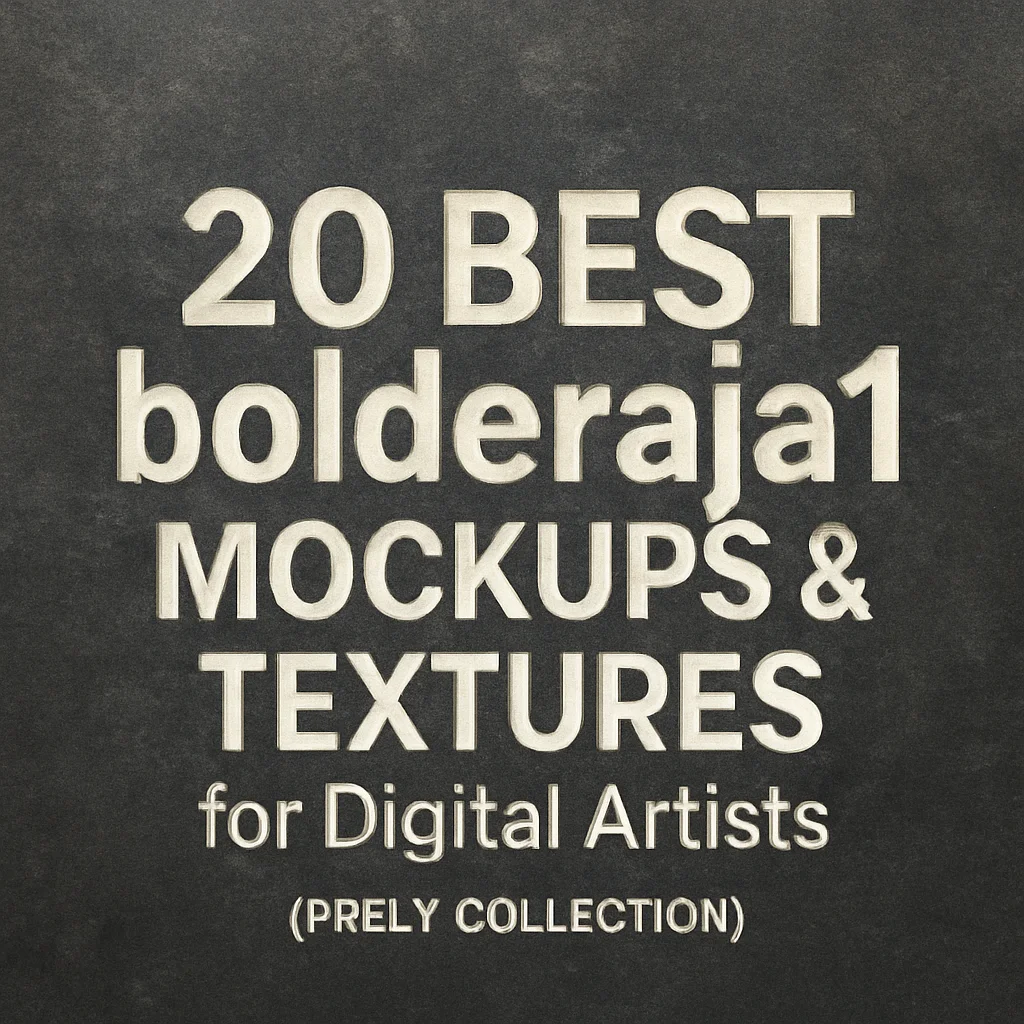 20 Best bolderaja1 Mockups & Textures for Digital Artists (Part 1 Collection)
