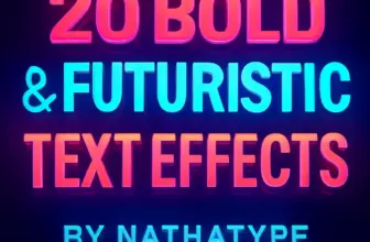 20 bold 3d futuristic text effects by nathatype for designe 1298