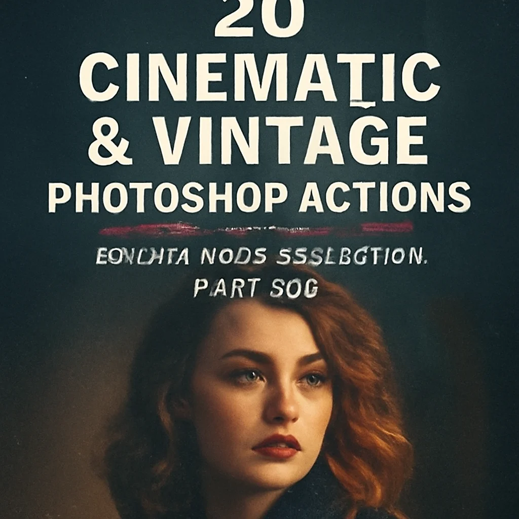 20 cinematic vintage photoshop actions brushespack collecti 822