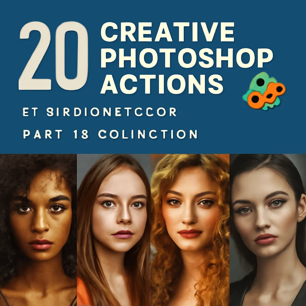 20 Creative Photoshop Actions by studioretouch: Part 19 Collection 🎨✨