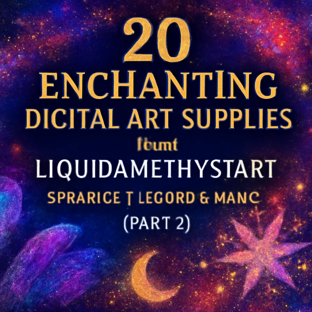 20 Enchanting Digital Art Supplies from LiquidAmethystArt: Sparkle, Texture & Magic (Part 2)