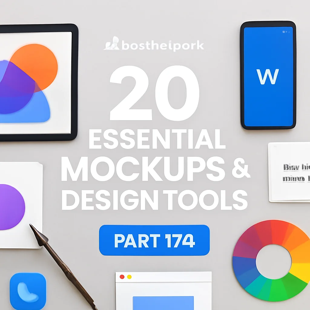 Brushespack Collection Part 180: 20 Stunning Mockups & Templates for Designers