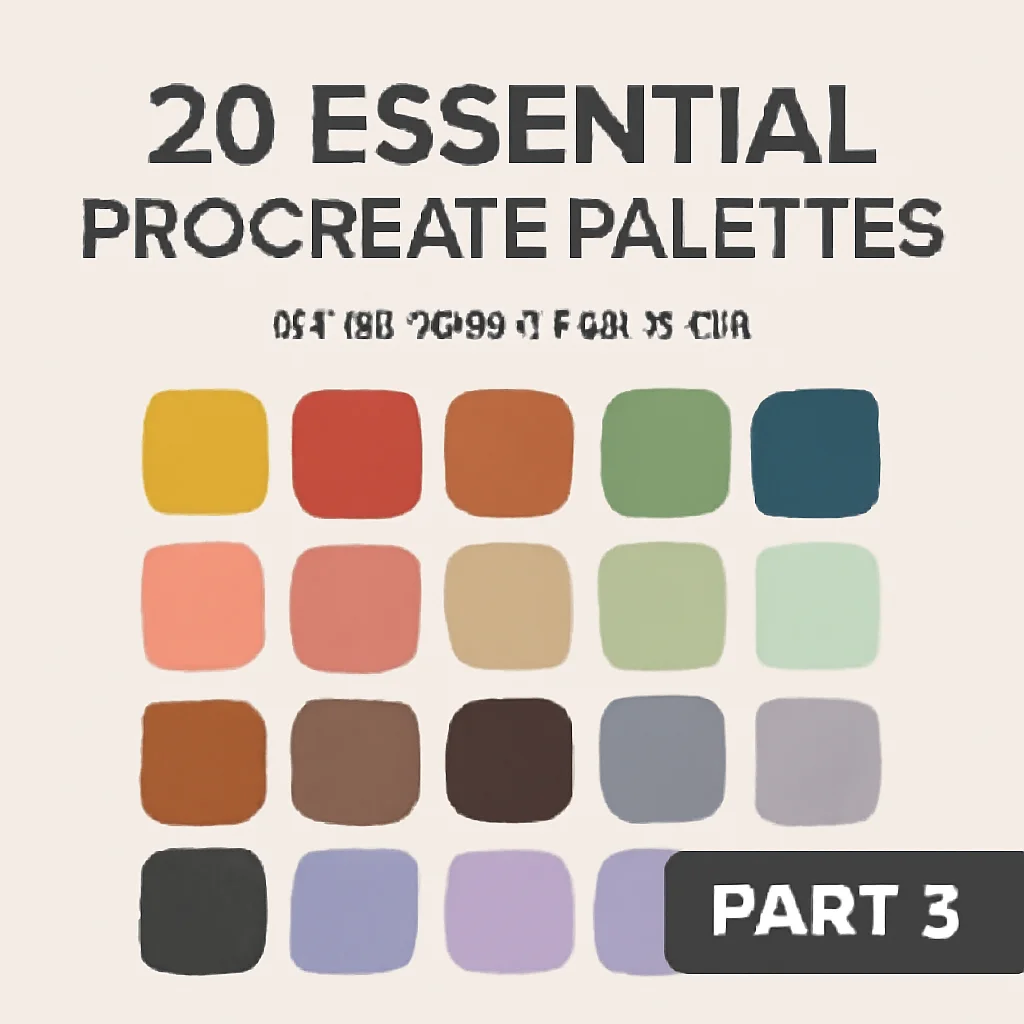 20 Essential Procreate Palettes by KC Jean Design Co | 第三部分 合集 🎨