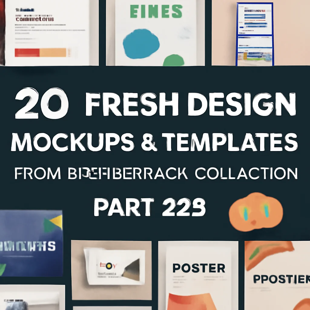 20 Fresh Design Mockups & Templates from Brushespack Collection Part 228 🎨