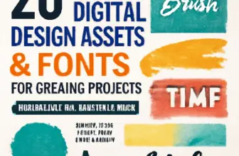 20 fresh digital design assets fonts for creative projects 654