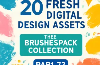 20 fresh digital design assets from brushespack collection p 598