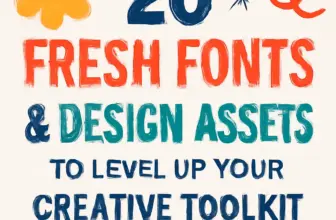 20 fresh fonts design assets to level up your creative tool 594