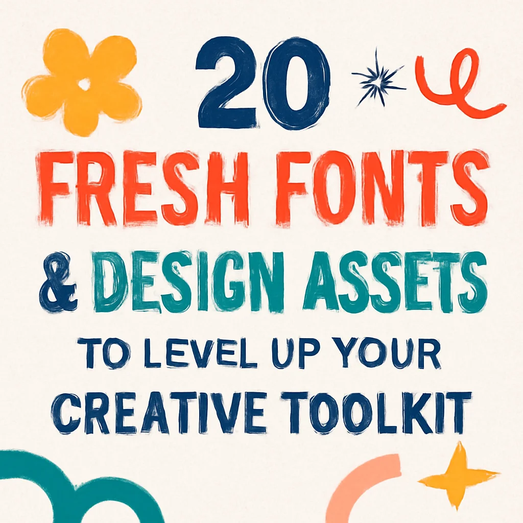 20 fresh fonts design assets to level up your creative tool 594