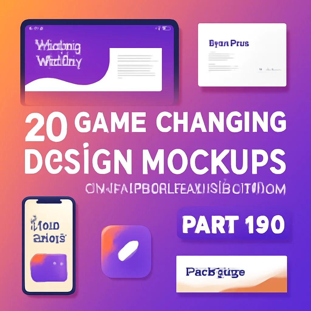 20 Game-Changing Design Mockups from Brushespack Collection Part 190 🎨✨