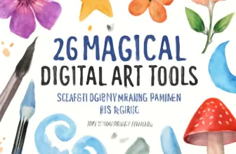 20 magical digital art tools by mini trezo design watercolou 1252