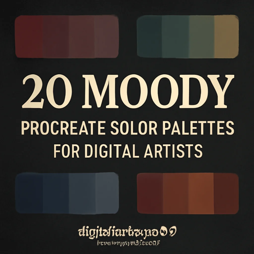 20 Moody Procreate Color Palettes for Digital Artists (digitalartsupply0 Collection Part 4)