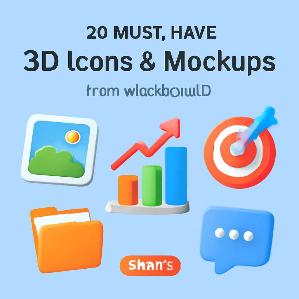 20 Must-Have 3D Icons & Mockups from ekatastudio (Part 1) 🎨✨ 1 20 must have 3d icons mockups from ekatastudio part 1 1004