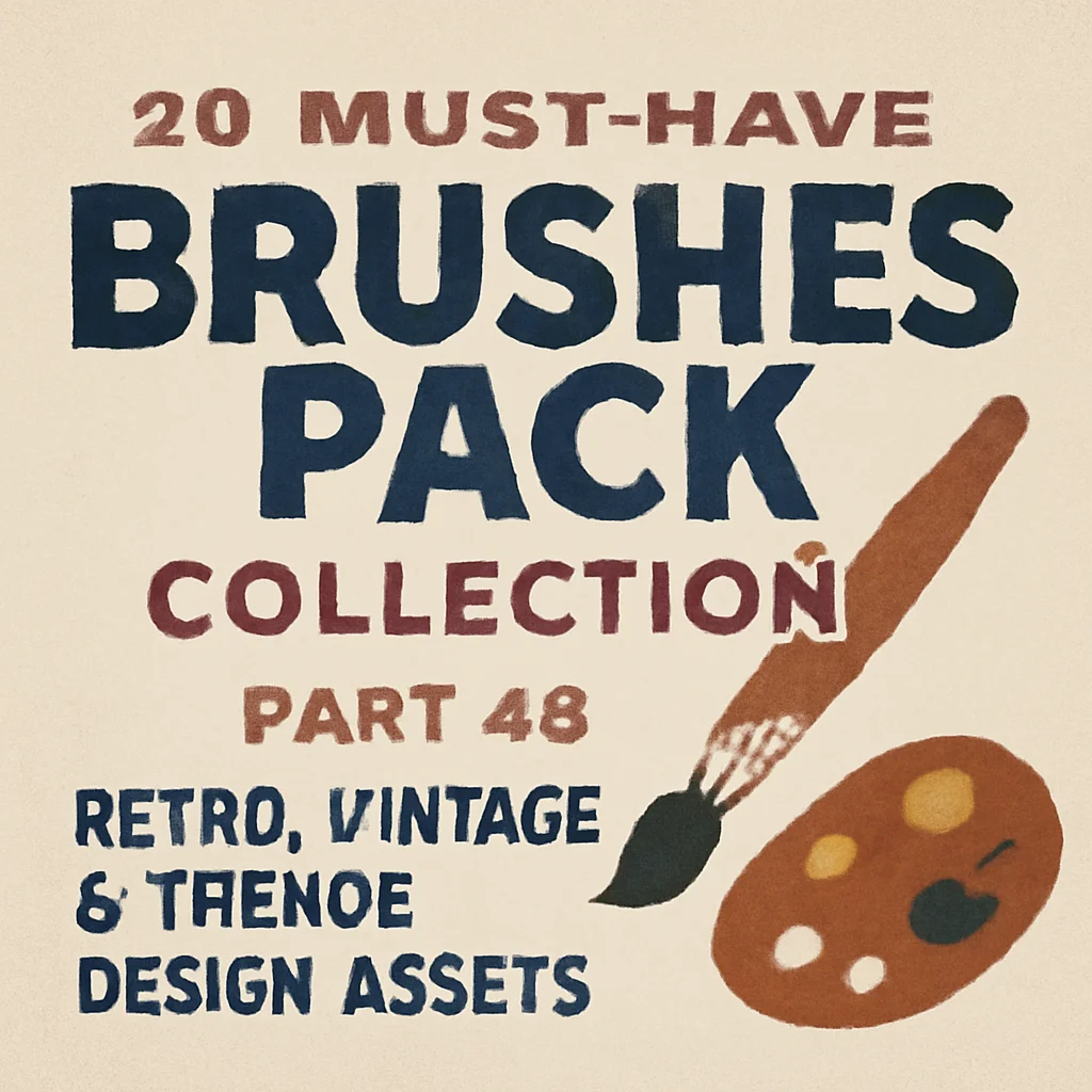 20 must have brushespack collection part 40 retro vintage t 566