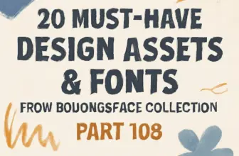 20 must have design assets fonts from brushespack collectio 634