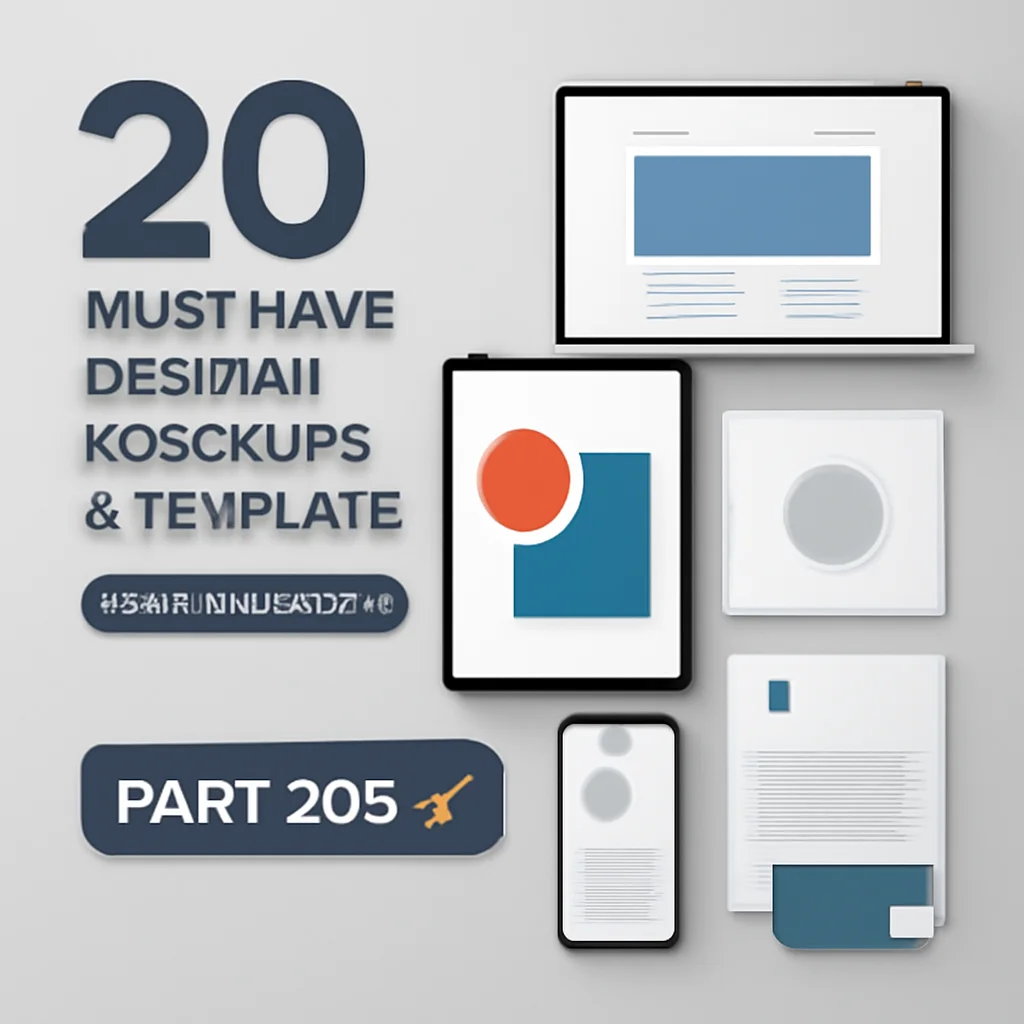 20 Stunning Mockups for Designers & Branding Pros (Brushespack Part 209)