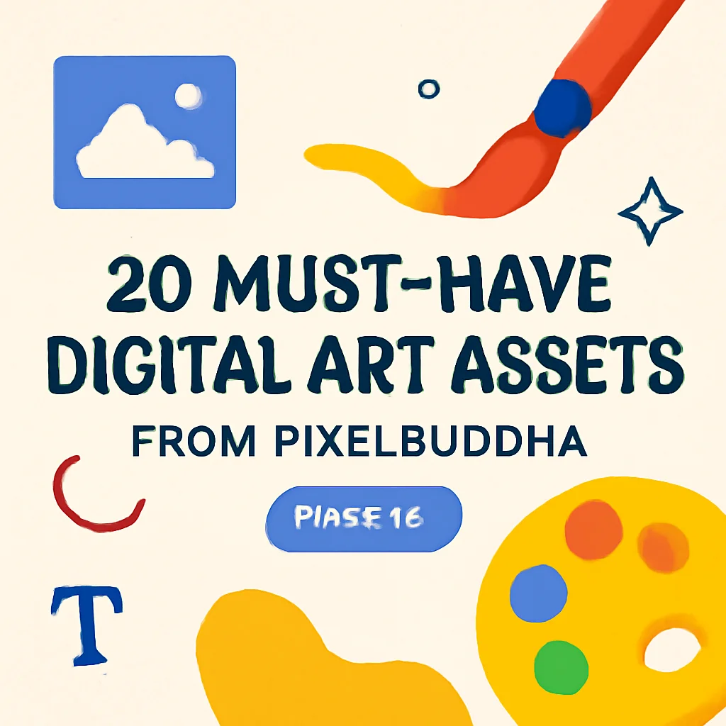 20 Must-Have Digital Art Assets from Pixelbuddha_graphic (Part 1) 🎨✨