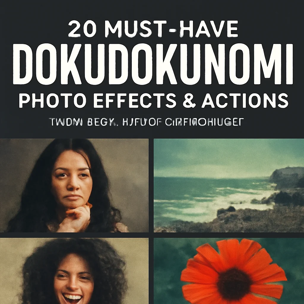 20 Must-Have Dokudokunomi Photo Effects & Actions for Creative Designers