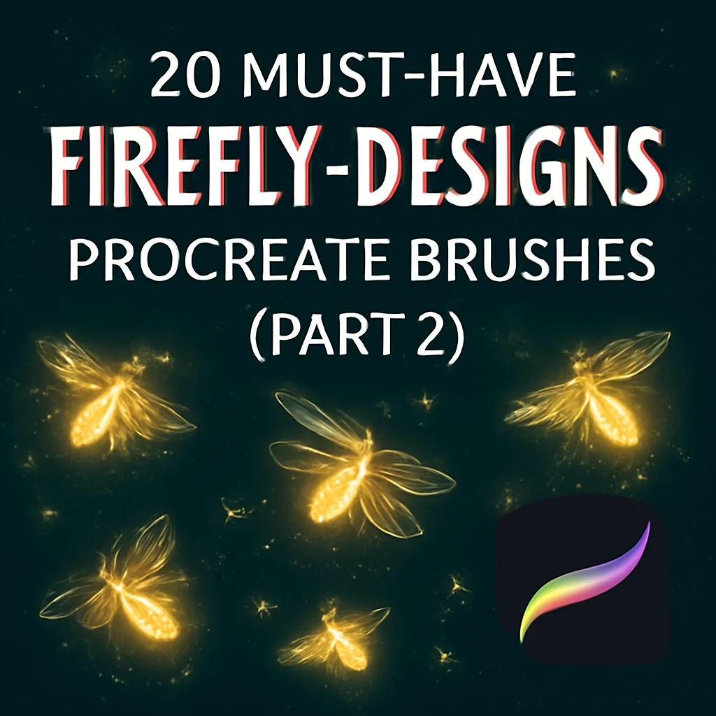 20 Must-Have Firefly-Designs Procreate Brushes (Part 2) 🎨✨