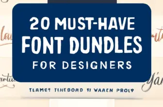 20 must have font bundles for designers fonts patterns scri 689