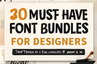 20 must have font bundles for designers from brushespack col 674