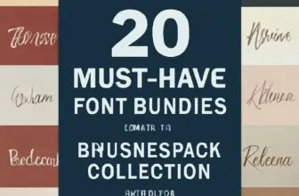 20 must have font bundles from the brushespack collection pa 690
