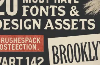 20 must have fonts design assets brushespack collection par 668