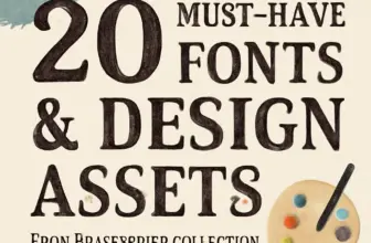 20 must have fonts design assets from brushespack collectio 587