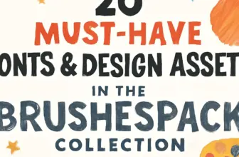 20 must have fonts design assets in the brushespack collect 586