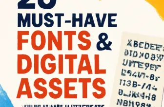 20 must have fonts digital assets from the brushespack coll 626