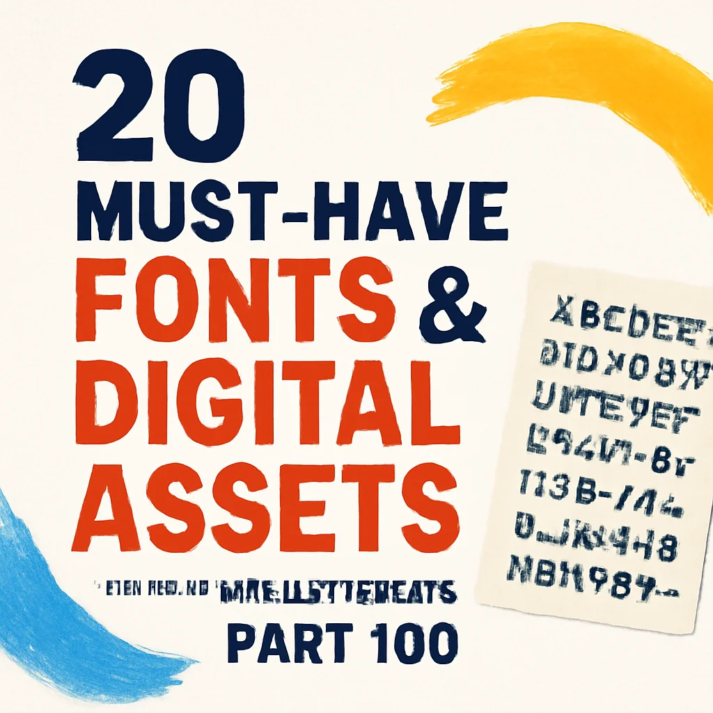 Top 20 Creative Digital Assets & Fonts in the Brushespack Collection Part 97 🎨