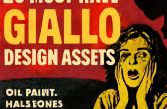 20 must have giallo design assets oil paint halftones more 1050