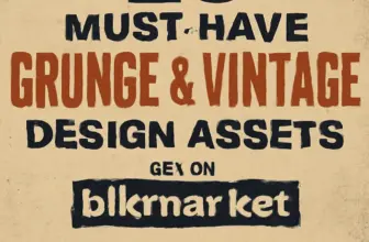 20 must have grunge vintage design assets from blkmarket co 488