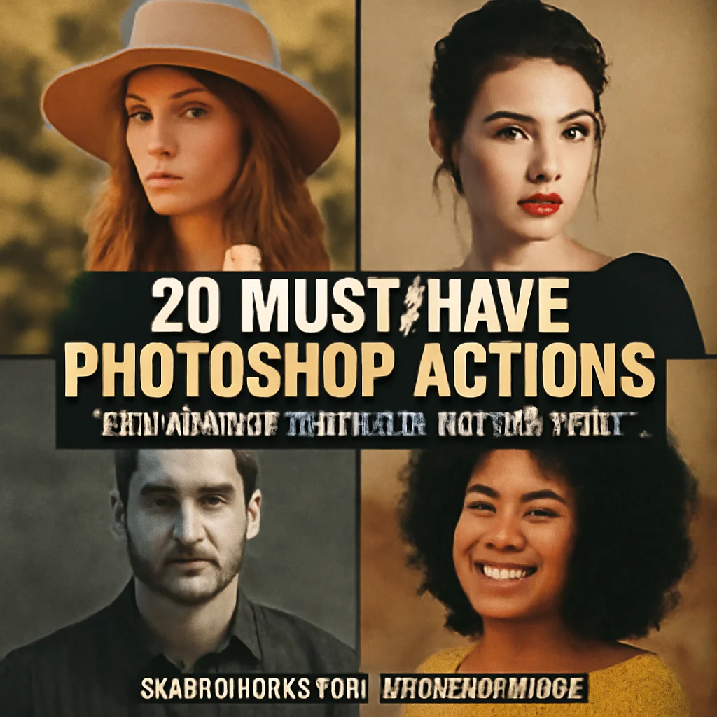 20 Must-Have Brushespack Photoshop Actions for Stunning Cinematic & Aesthetic Edits in 2025