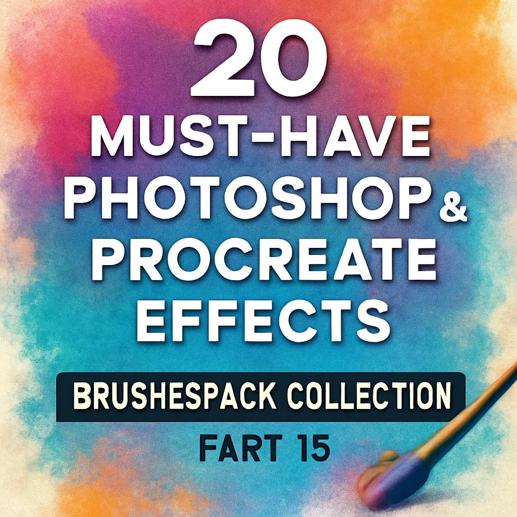 20 must have photoshop procreate effects brushespack collec 541