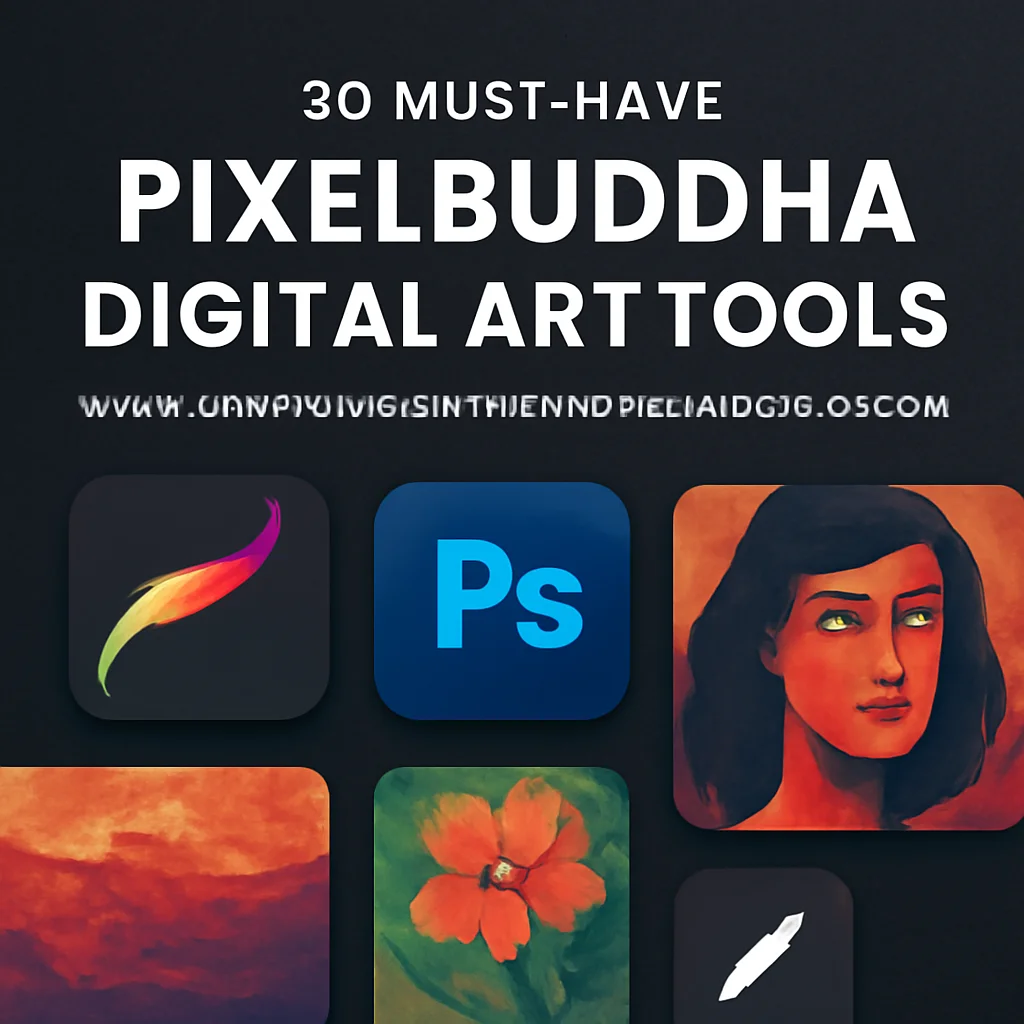 20 Must-Have Pixelbuddha Digital Art Tools: Procreate Brushes, Photoshop Actions, & More