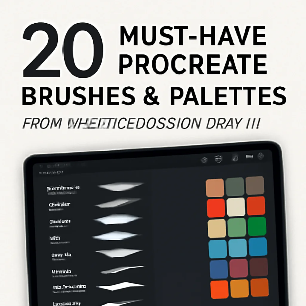 20 Must-Have Procreate Brushes & Palettes from MiniTrezoDesign (Part 1)