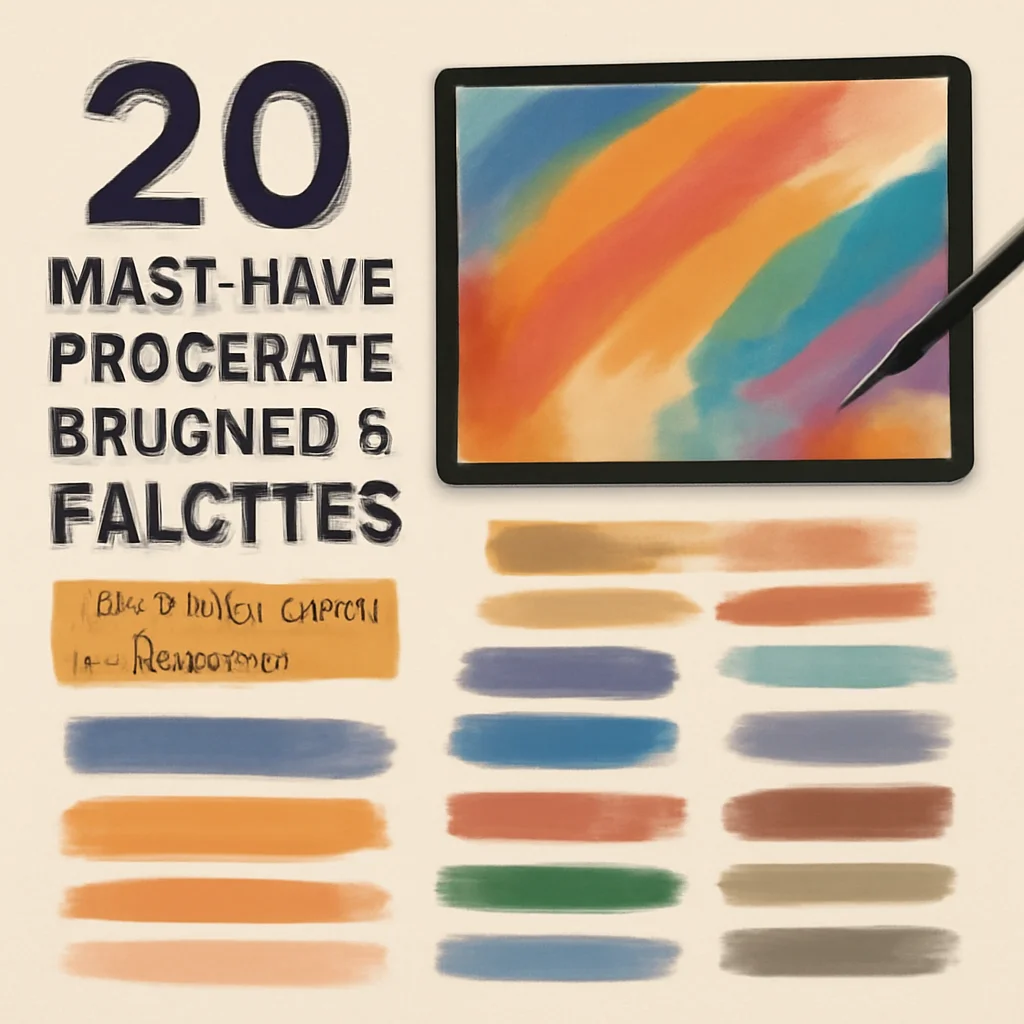 20 Must-Have Procreate Brushes & Palettes from the richy-bunny Collection Part 2 🎨