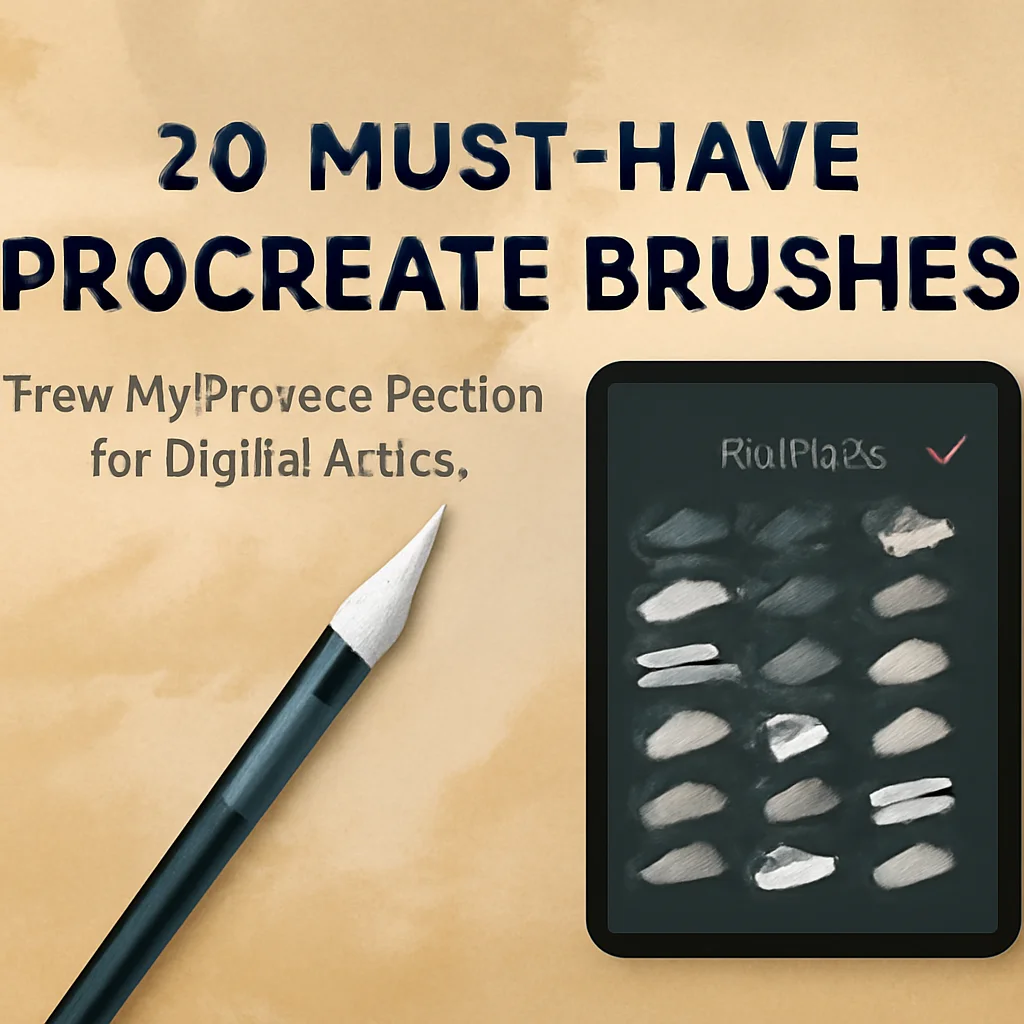 20 Must-Have Procreate Brushes from MyPrintsCollection for Digital Artists