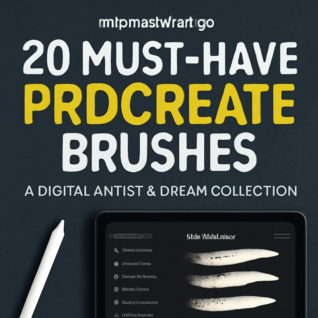 20 must have procreate brushes from mlcreativeshop a digital 1254