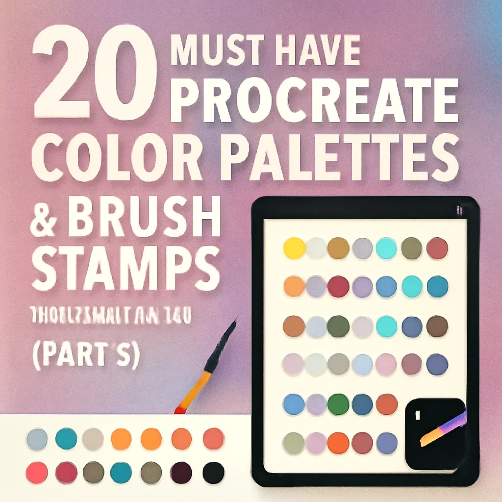 20 Must-Have Procreate Color Palettes & Brush Stamps for Digital Artists (Part 5)