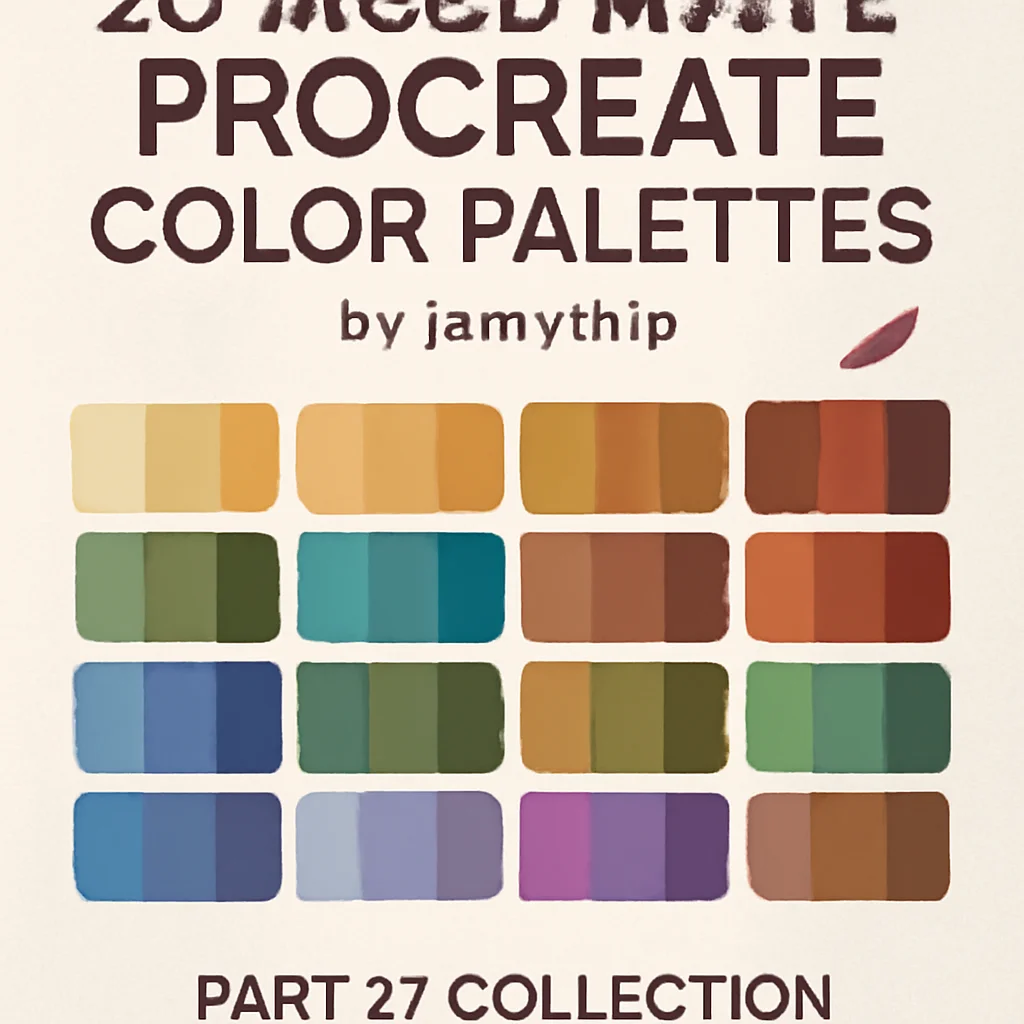 20 Must-Have Procreate Color Palettes by jennythip | Part 17 Collection 🎨
